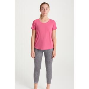 Athleta Women’s Crop Leggings XL Purple Black Animal Print High Rise Stretch